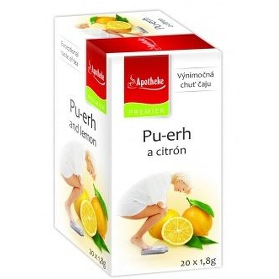 Apotheke Premier Selection Pu-erh și ceai de lămâie 20 x 1,8 g