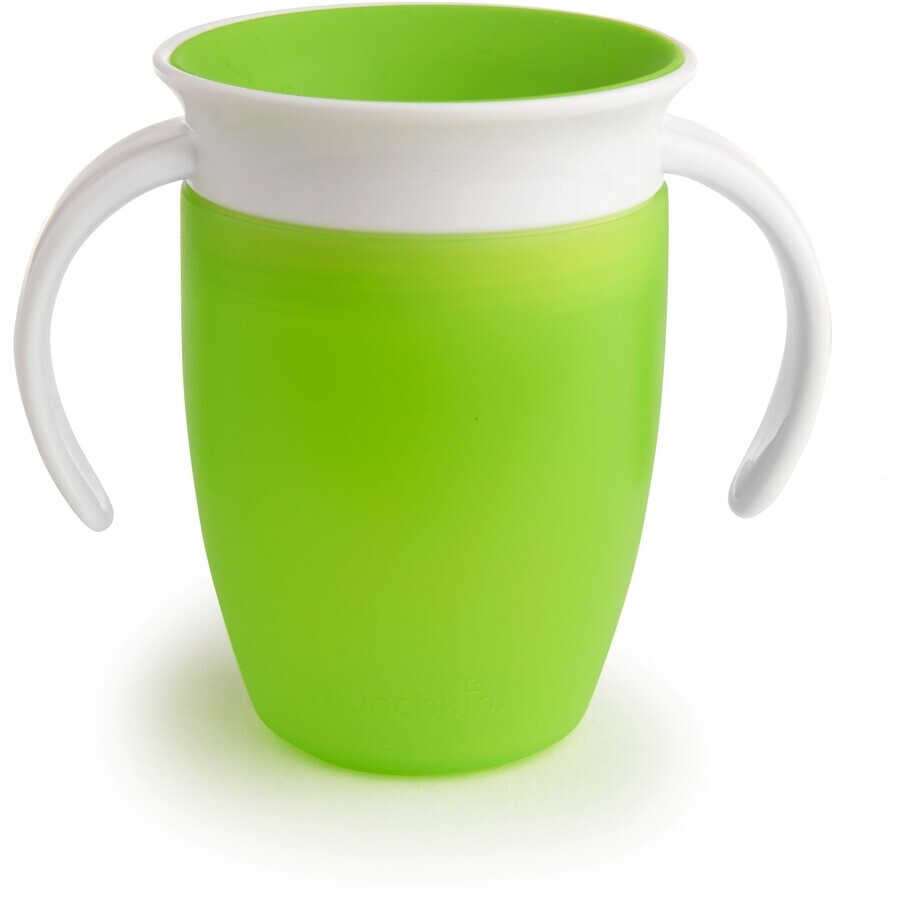 Munchkin Junior 360° Vaso para sorber no vertedor 12m+, verde 207ml