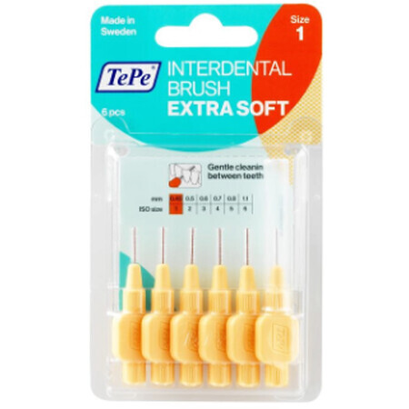 Cepillos interdentales TePe 0,45mm EXTRA SUAVE 8 uds.