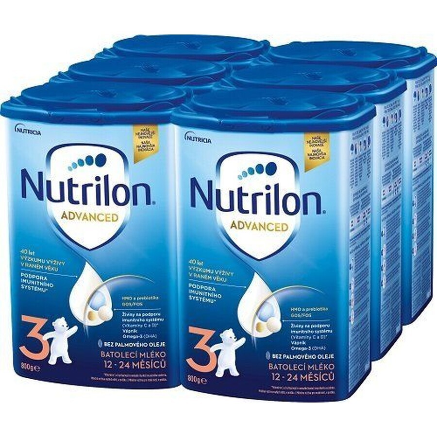 Nutrilon 3 Kleinkindermilch Säuglingsmilchpulver 6 x 800 g