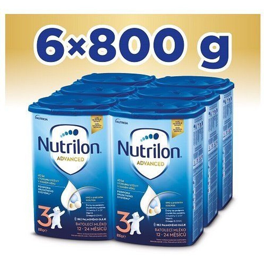 Nutrilon 3 Kleinkindermilch Säuglingsmilchpulver 6 x 800 g