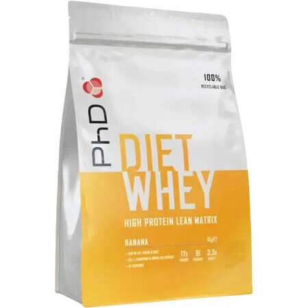 PhD Nutrition Diät Molke Molke Banane 1 kg