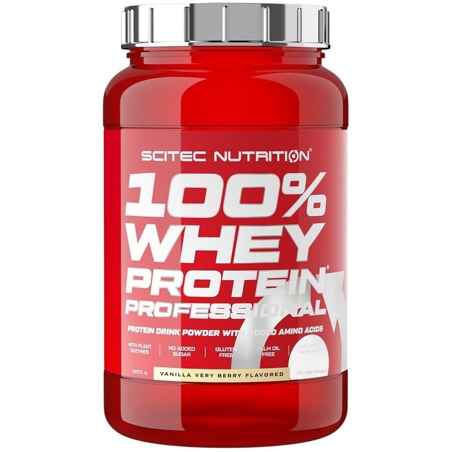 Scitec Nutrition 100% Whey Protein Professional vanille / baies 920 g