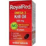 Webber Naturals Omega 3 Royal Krill Oil IVO cert. 500 mg, 60 capsules