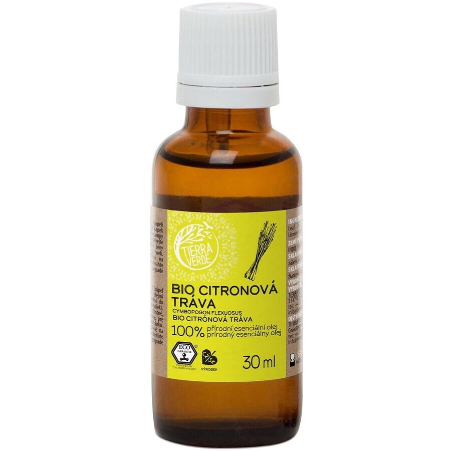 Tierra Verde Organic essential oil Lemongrass 30 ml