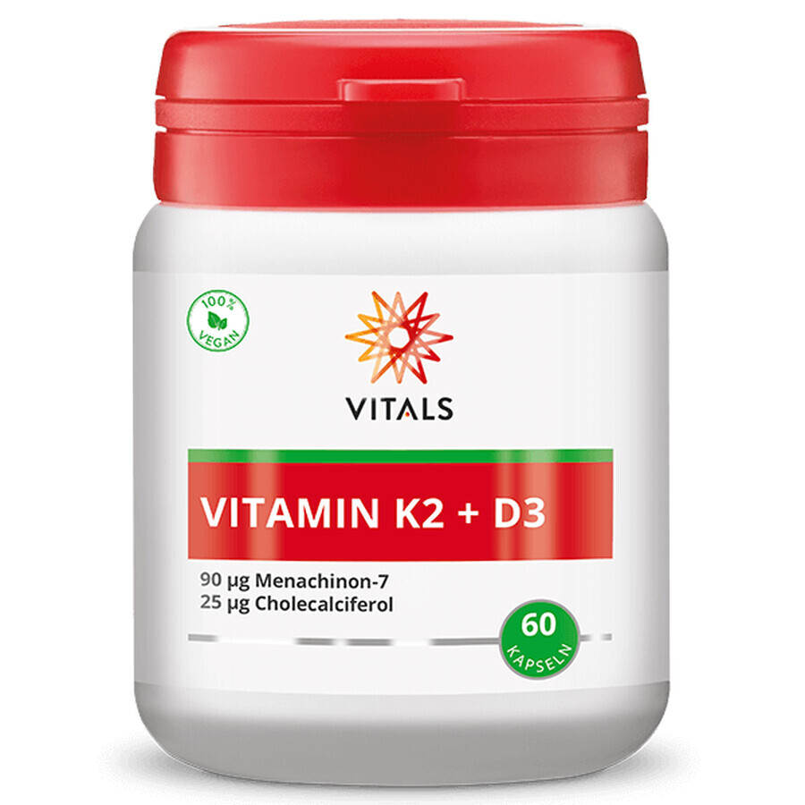 Vitamina K2 + D3 60 cps, Vitals