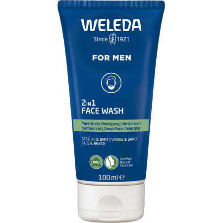 Weleda For Men 2in1 face and beard cleansing gel 100 ml