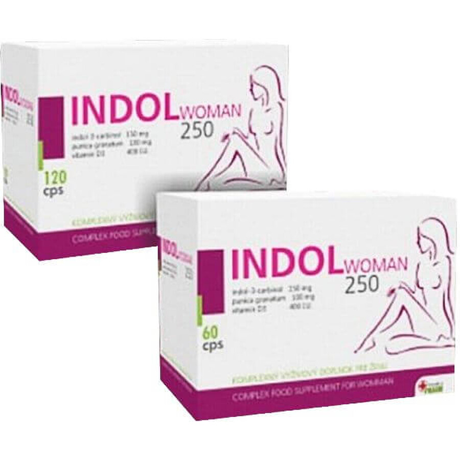 Indol WOMAN 250 ACTION 180 capsules