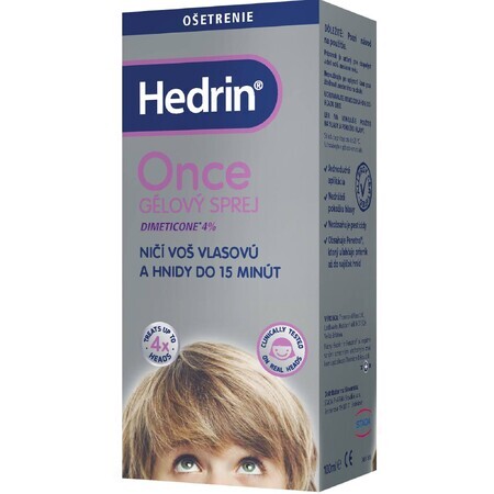 Hedrin Once Spray Gel gegen Läuse und Nissen 100 ml