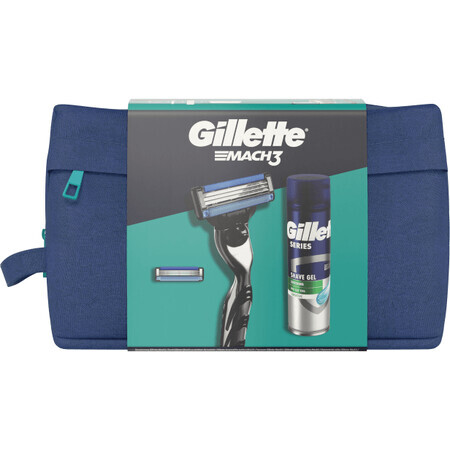 Gillette Mach3 gift set - razor + 1 replacement head + gel