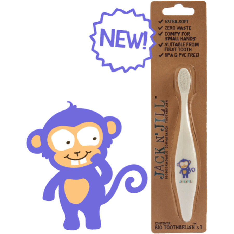 Jack N' Jill Baby Toothbrush monkey extra soft