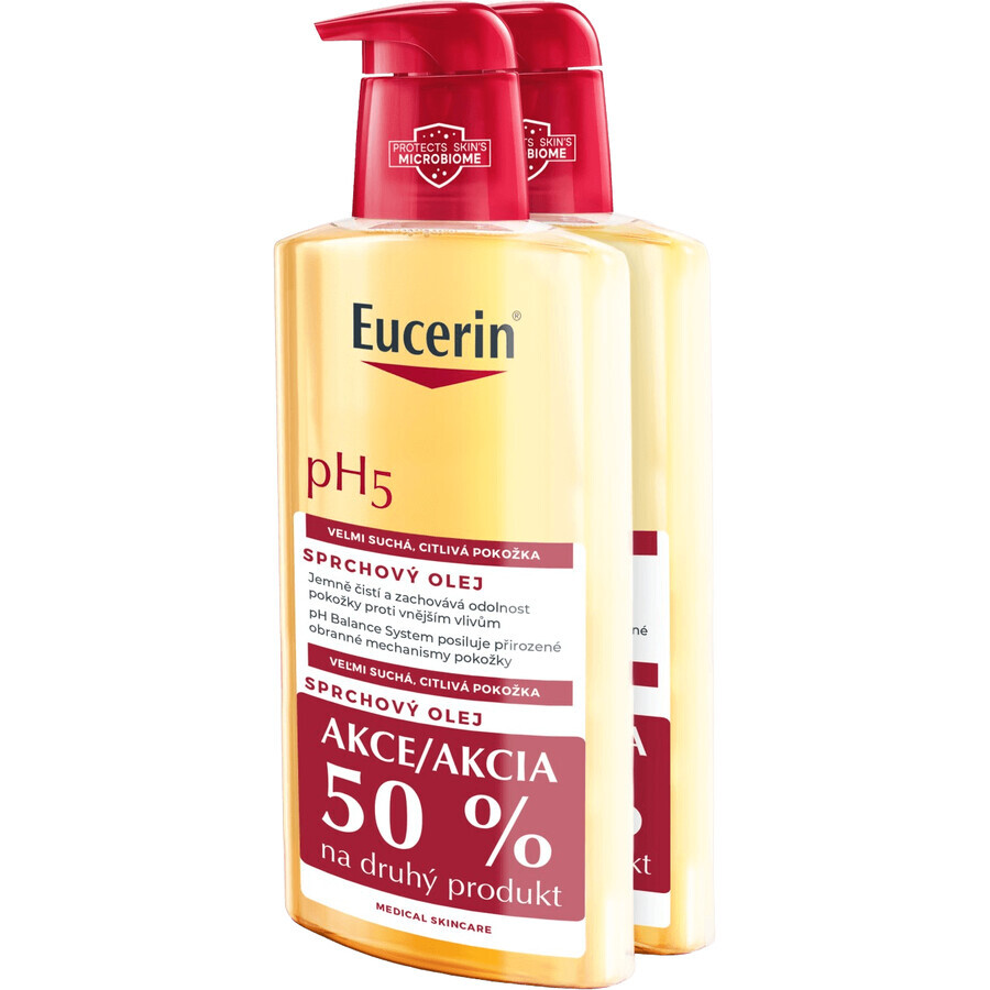 Eucerin pH5 Duschöl Promobalenie 2 x 400 ml