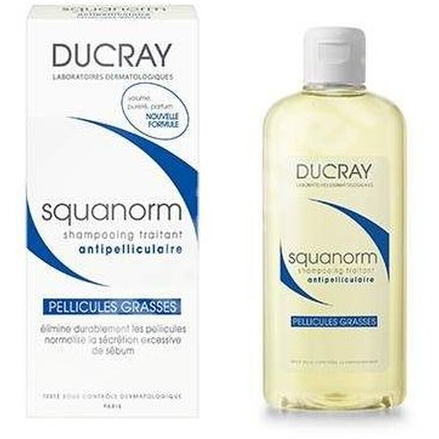 Ducray SQUANORM - Champú contra la caspa grasa 200 ml