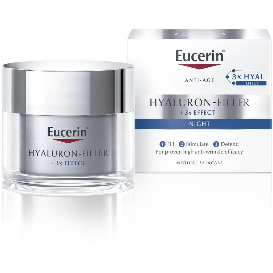 Eucerin HYALURON-FILLER Intensive Anti-Falten-Füllende Nachtcreme 50 ml