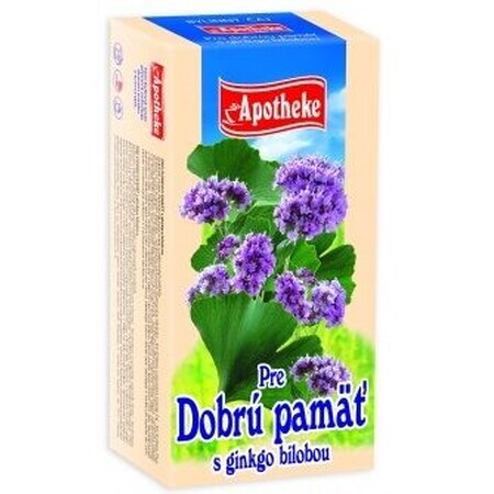 Apotheke Tee für ein gutes Gedächtnis Ginkgo Biloba Teebeutel 20 x 1,5 g