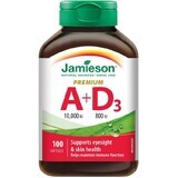 Jamieson Vitamine A en D Premium 10000 IE / 800 IE 100 capsules