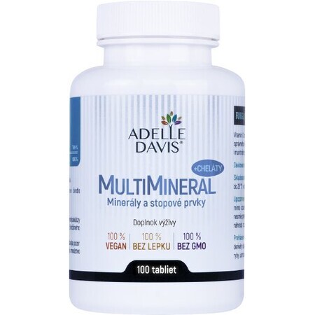 Adelle Davis MultiMineral + Chelates 100 comprimate