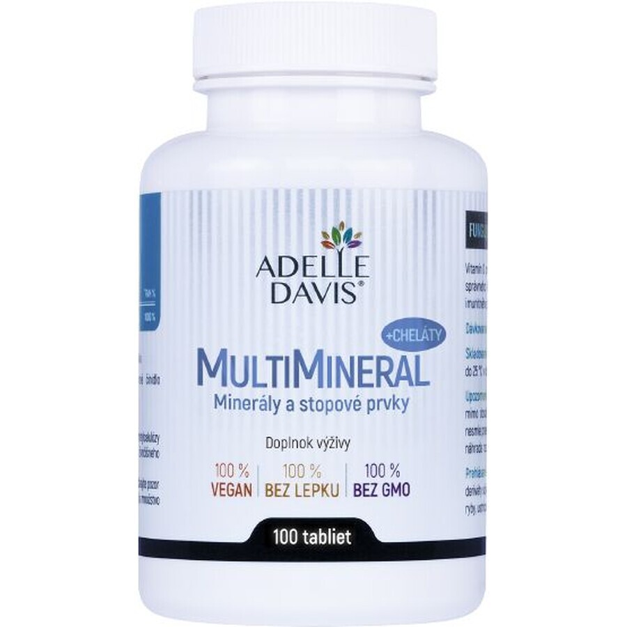 Adelle Davis MultiMineral + Chelates 100 comprimate