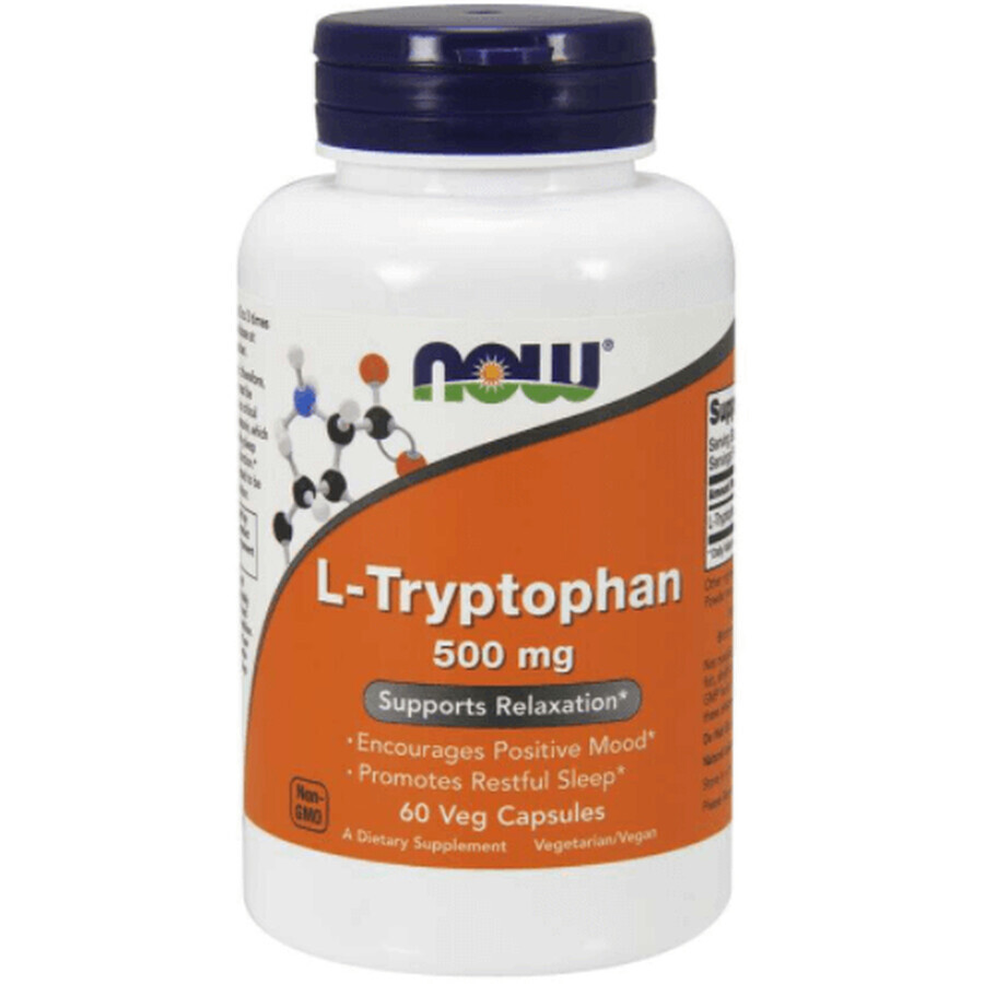 Now Foods L-Tryptophan 500 mg 60 Kapseln