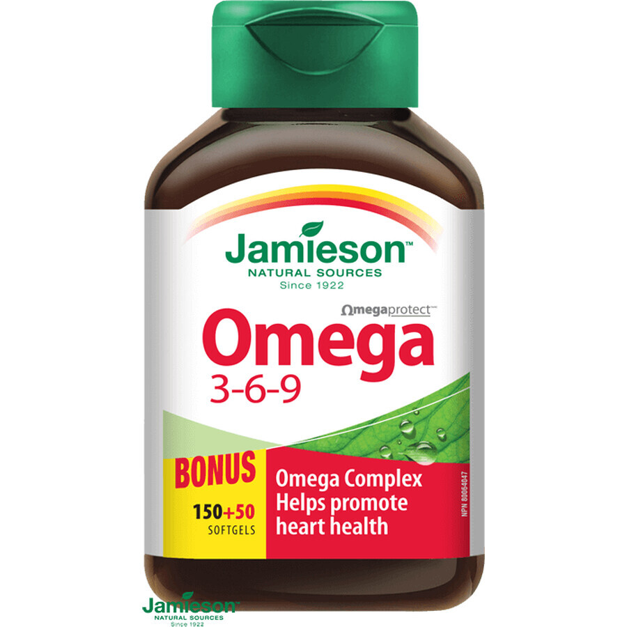 Jamieson Omega 3-6-9 200 capsules