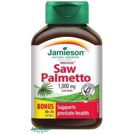 Jamieson Prostease™ Saw Palmetto 125 mg for Prostate 60 capsules