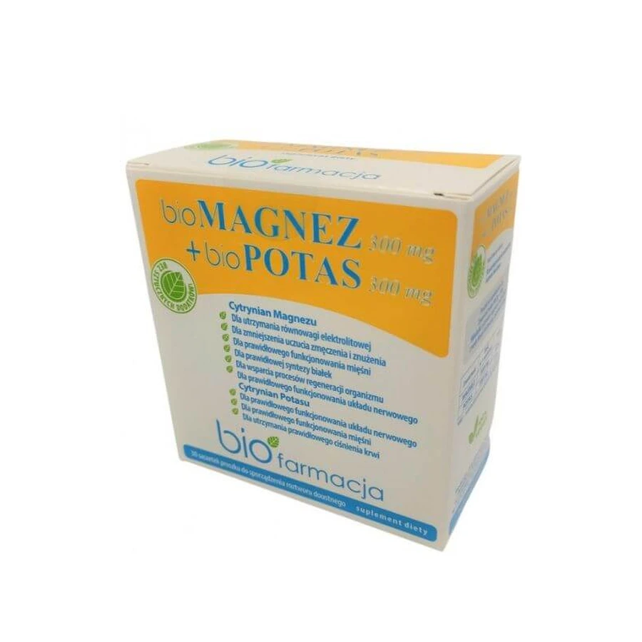 Bio Magnesium 300mg + Bio Kalium 300mg 30 sachets Biopharmacy
