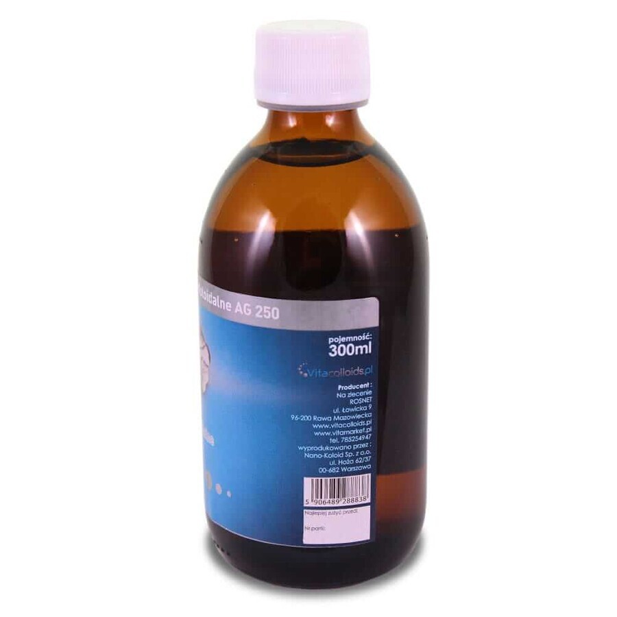 Argint coloidal nano neionic 25 ppm 300 ml Vitacolloids