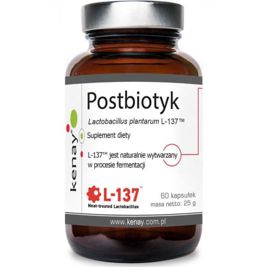 Postbiotic Lactobacillus plantarum L-137, 60 capsules Kenay