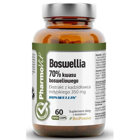 Boswellia 70% Boswelliasäure 60 Kapseln PharmoVit Clean Label