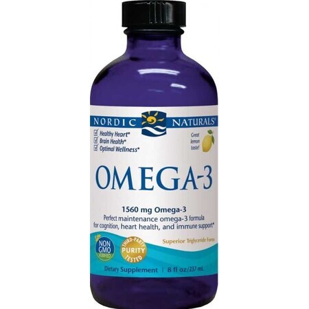 Nordic Naturals Omega-3 1560 mg EPA/DHA aus Tiefseefischen Zitrone 237 ml