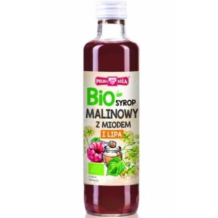 BIO Sirop de framboise au miel et au citron vert 250ml Polska Róża