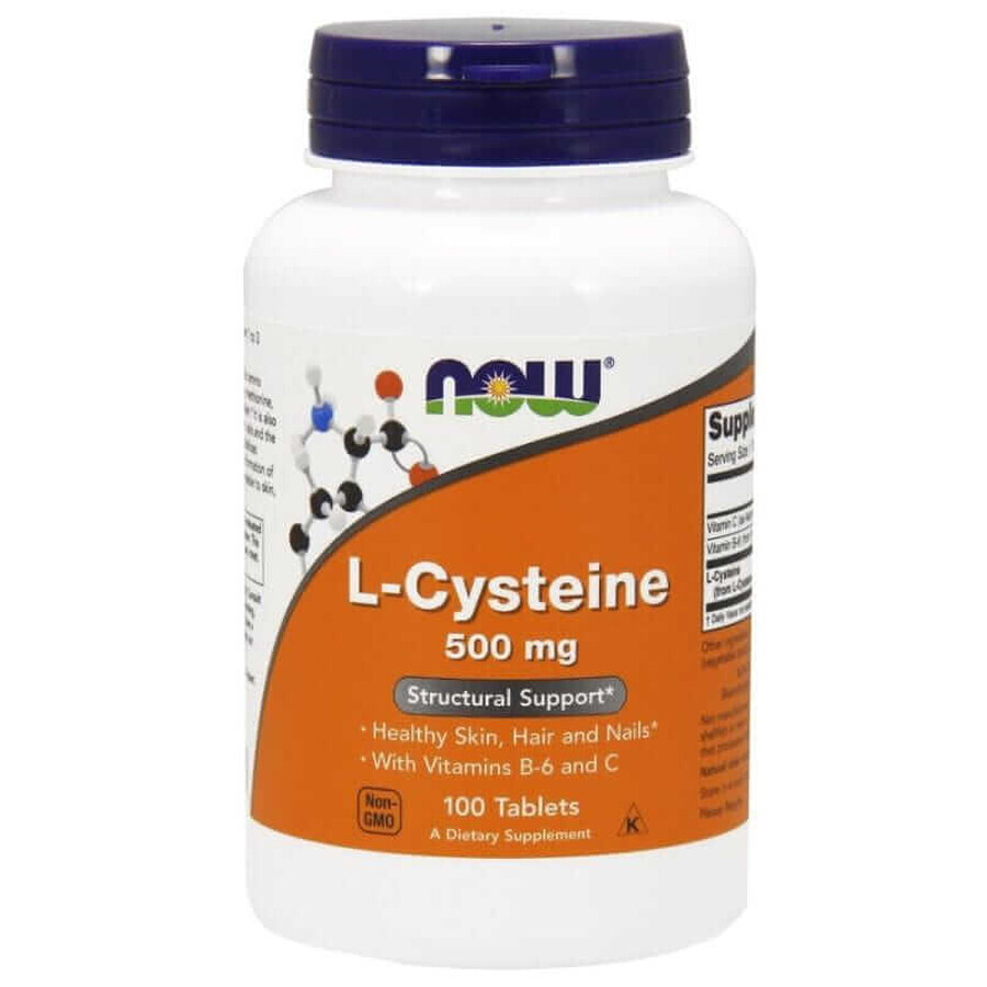 L-Cystein 500mg 100 Tabletten Now Foods