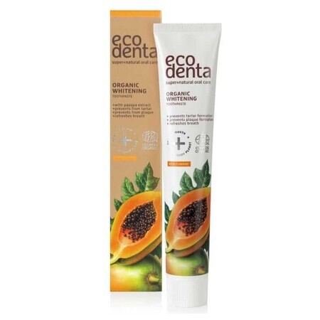 Whitening Zahnpasta mit Papaya-Extrakt 75ml Ecodenta