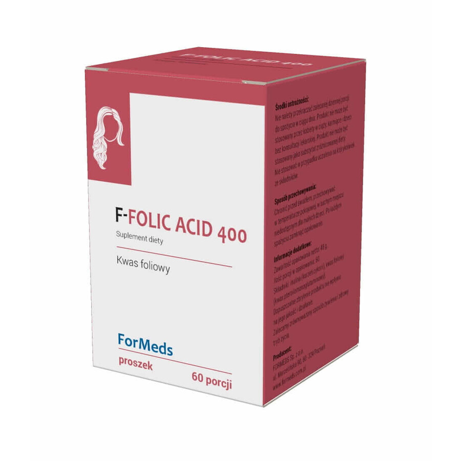 FOLATE EN POUDRE 400 - Formes d'acide folique