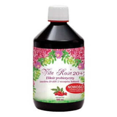 Vita Rosa 500 ml Probiotic elixir 20 plants 7 strains of bacteria