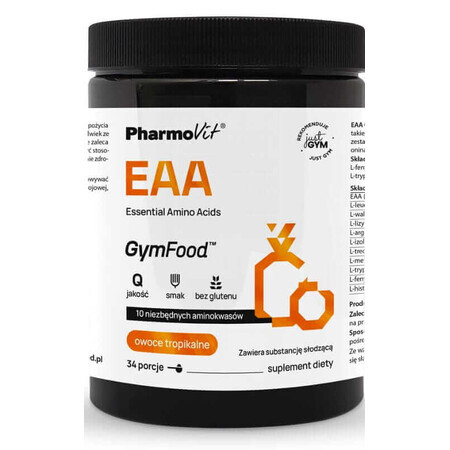 EAA Aminoacidi essenziali (frutta tropicale) 375 g GymFood Pharmovit