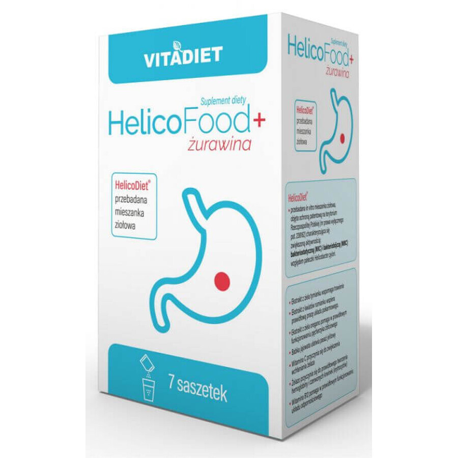 HelicoFood+ cranberry 7 sachets VitaDiet