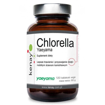 Chlorella Yaeyama (gebrochene Zellwände) 120 Tabletten Kenay