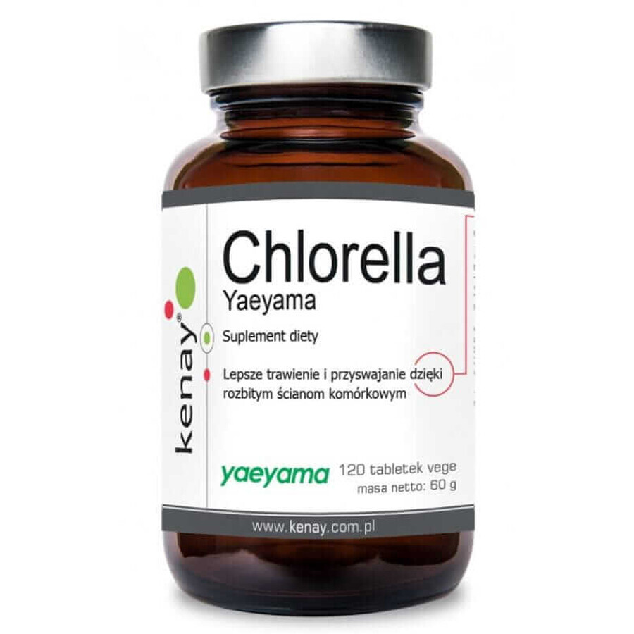 Chlorella Yaeyama (gebrochene Zellwände) 120 Tabletten Kenay