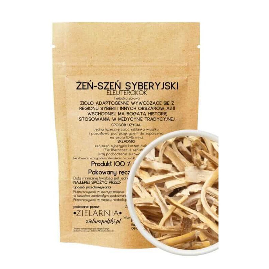 Rădăcină de ginseng siberian tăiată 50g ZIELARZPOLSKI