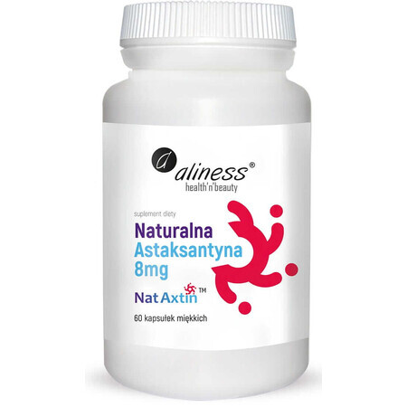 Natuurlijke Astaxanthine Nat Axtin 8mg 60 capsules Aliness