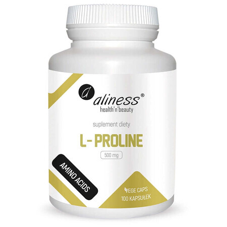 L-Prolin 500 mg, 100 vcaps Aliness