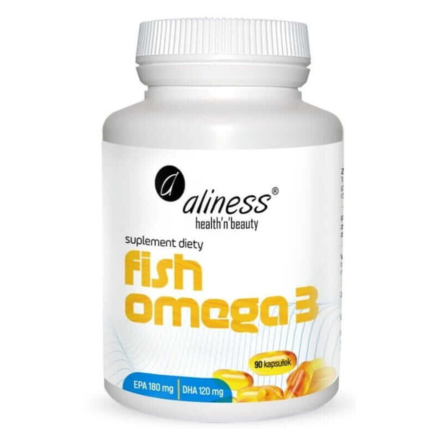 Fish Omega 3 EPA 180mg DHA 120 mg - 90 capsules Aliness