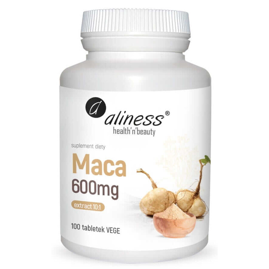 Maca-extract 10:1 600 mg (100 tabletten) Aliness