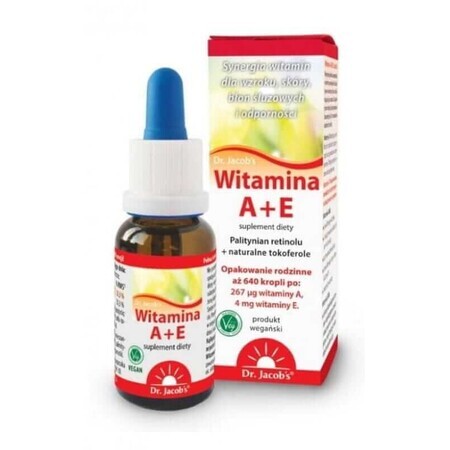 Vitamina A+E (tocoferoles naturales) 20ml Dr Jacobs