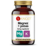 Magnesium + Kalium organische Formen 90 Kapseln Yango