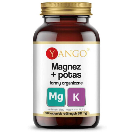 Magnesium + potassium organic forms 90 capsules Yango