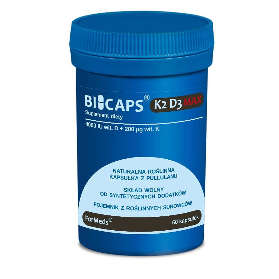 Bicaps K2 D3 Max 60 Kapseln Formeds