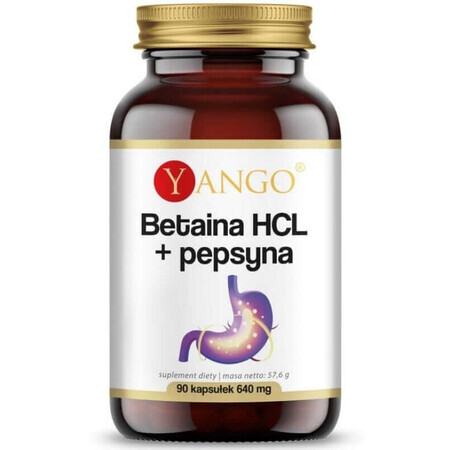 Betaine HCL + Pepsine 90 capsules Yango