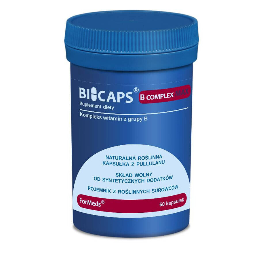 Bicaps B Complex Max 60 gélules - Formeds